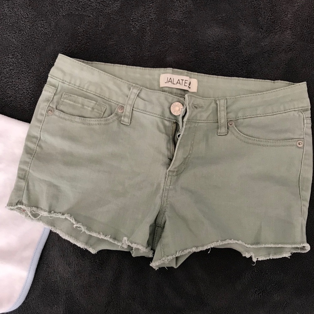 Muted Green Shorts